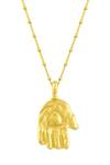 Buy_Arvino_Gold Plated Sacred Devotion Pendant Necklace _Online_at_Aza_Fashions
