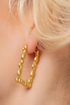 Buy_Arvino_Gold Plated Sunlit Ripple Huggies Large _Online