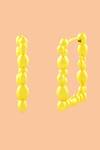 Shop_Arvino_Gold Plated Beads Sunlit Ripple Huggies _Online_at_Aza_Fashions