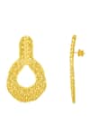 Arvino_Gold Plated Ethereal Sound Earrings _Online_at_Aza_Fashions