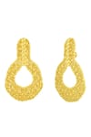 Buy_Arvino_Gold Plated Ethereal Sound Earrings _Online_at_Aza_Fashions