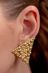 Buy_Arvino_Gold Plated Eternal Delta Earrings _at_Aza_Fashions