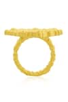Buy_Arvino_Gold Plated Eternal Delta Ring _Online_at_Aza_Fashions