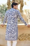 Shop_Seema Gujral_Ivory Silk Embroidery Kurta Set _at_Aza_Fashions