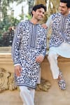 Buy_Seema Gujral_Ivory Silk Embroidery Kurta Set _Online_at_Aza_Fashions