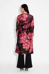Shop_SHASHA GABA_Multi Color Polyester Round Neck Floral Straight Kurta _at_Aza_Fashions