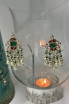 Studio6 Jewels_Multi Color Stones, Pearls Meenakaari Kundan Choker Set _Online_at_Aza_Fashions