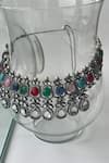 Buy_Studio6 Jewels_Multi Color Stones Black Rhodium Jewellery Set _Online_at_Aza_Fashions