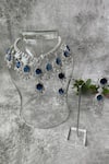 Buy_Studio6 Jewels_Blue Stone Zircon Necklace And Earring Set _at_Aza_Fashions