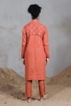 Shop_Coeur_Orange Cotton Organic Pant Set _at_Aza_Fashions