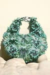 Buy_Clutch'D_Green Beads, Pearls Beaded Handbag _Online_at_Aza_Fashions