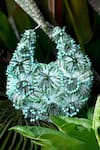 Shop_Clutch'D_Green Beads, Pearls Beaded Handbag _Online_at_Aza_Fashions