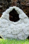 Shop_Clutch'D_Ivory Sequins, Pearls Floral Handbag _Online_at_Aza_Fashions