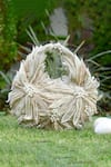 Buy_Clutch'D_Ivory Beads, Pearls And Rose Gold Designer Handbag _at_Aza_Fashions