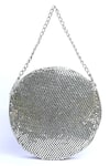 Buy_Clutch'D_Silver Metal Cube Designer Bag _Online_at_Aza_Fashions