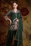 Buy_BHAIRAVI JAIKISHAN_Forest Green Designer Kurta Set _Online