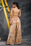 Vandana Sethi_Multi Color Organza Beads Sweetheart Neck Multi-color Embroidered Sharara Set _Online_at_Aza_Fashions
