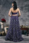 Vandana Sethi_Purple Silk Mirrors Halter Neck Embroidered Fusion Lehenga Set _Online_at_Aza_Fashions