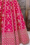Buy_Amaltas Couture_Pink Sequins, Beads Embroidered Bridal Lehenga Set _Online_at_Aza_Fashions