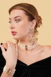 Buy_Dugran By Dugristyle_Multi Color Beads Gold-plated Rang-e-gul Danglers _at_Aza_Fashions