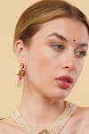 Dugran By Dugristyle_Multi Color Beads Arzoo Gold-plated Drop Earrings _Online_at_Aza_Fashions
