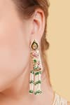 Shop_Dugran By Dugristyle_Multi Color Stones Falak Drop Earrings _Online_at_Aza_Fashions