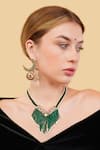 Buy_Dugran By Dugristyle_Multi Color Stones Harit Gold-plated Drop Earrings _at_Aza_Fashions