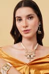 Dugran By Dugristyle_Blue Crystals Gold-plated Aabshar Bracelet _Online_at_Aza_Fashions