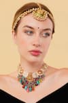 Buy_Dugran By Dugristyle_Gold Plated Sunehri Matha Patti _at_Aza_Fashions