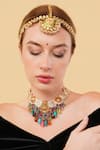 Shop_Dugran By Dugristyle_Gold Plated Sunehri Matha Patti _Online_at_Aza_Fashions