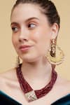Buy_Dugran By Dugristyle_Multi Color Gulnaar Gold-plated Strand Necklace _Online_at_Aza_Fashions