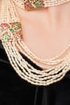 Buy_Dugran By Dugristyle_Multi Color Gold-plated Shamroz Haar Necklace _Online_at_Aza_Fashions