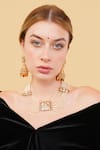 Buy_Dugran By Dugristyle_Multi Color Sabzratna Gold-plated Necklace _Online_at_Aza_Fashions