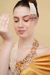 Dugran By Dugristyle_Multi Color Zarqaani Gold-plated Long Necklace _Online_at_Aza_Fashions