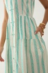 Shop_Son of A Noble Snob_Off White Cotton Satin Collared Catkin Print Sleeveless Midi Dress _Online_at_Aza_Fashions
