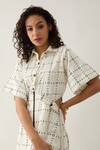 Shop_Son of A Noble Snob_Off White Cotton Satin Collared Martin Regal Print Midi Dress _Online_at_Aza_Fashions
