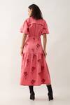 Shop_Son of A Noble Snob_Pink Cotton Satin Bows Samui Skirt _at_Aza_Fashions