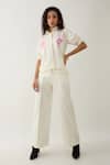Shop_Son of A Noble Snob_Off White Cotton Satin Embroidery Collared Spring Farm Shirt _Online_at_Aza_Fashions