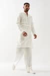 Shop_Son of A Noble Snob_White Linen Felix Kurta Set 