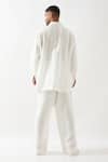 Shop_Son of A Noble Snob_White Linen Anti Fit Shirt And Trouser Set _at_Aza_Fashions