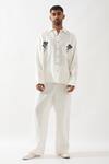 Buy_Son of A Noble Snob_White Linen Anti Fit Shirt And Trouser Set 
