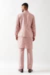 Shop_Son of A Noble Snob_Pink Linen Madox Branch Bundi Set _at_Aza_Fashions