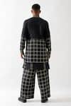Shop_Son of A Noble Snob_Black Linen Zane Regal Bundi Set _at_Aza_Fashions