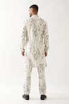 Shop_Son of A Noble Snob_Ivory Linen Printed Slim Fit Kurta Set _at_Aza_Fashions