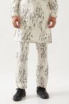 Buy_Son of A Noble Snob_Ivory Linen Printed Slim Fit Kurta Set 