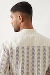 Shop_Son of A Noble Snob_Ivory Linen Printed Slim Fit Kurta Set 