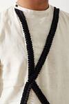 Shop_Son of A Noble Snob_Ivory Linen Caterpillar Textured Kurta Set 
