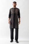 Buy_Son of A Noble Snob_Black Linen Lloyd Kurta Set 