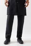 Buy_Son of A Noble Snob_Black Linen Harison Kurta Set 