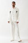 Shop_Son of A Noble Snob_White Linen Alfred Farm Shirt _Online_at_Aza_Fashions